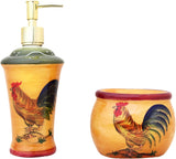 Tuscan Sunshine Country Rooster Hand Painted collection (CANISTER SET)