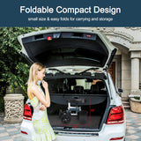 RINKMO Knee Scooter,All-Terrain Foldable Knee Scooter Walker Economical Knee Scooters for Foot Injuries Best Crutches Alternative (White+Blue)